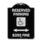Signmission Reserved Parking $250 Fine Heavy-Gauge Aluminum Architectural Sign, 24" x 18", BS-1824-23163 A-DES-BS-1824-23163 - alternate 1